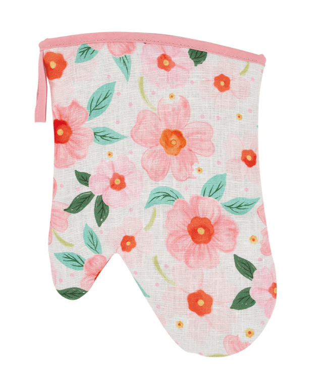 Linen Oven Mitt - Meadow Blush | Annabel Trends | Aprons, Mitts & Tea Towels | Thirty 16 Williamstown