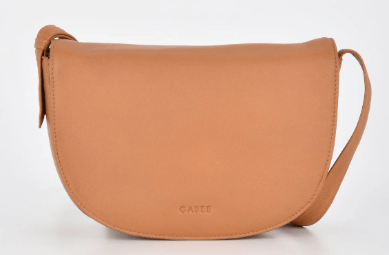 Louise Leather Flap over Crossbody Bag - Camel | Gabee | Leather Bags | Thirty 16 Williamstown