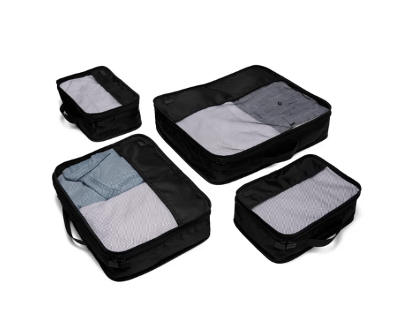 Luggage Organiser 4 Pack - Black | Lapoche | Travel Accessories | Thirty 16 Williamstown