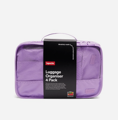 Luggage Organiser 4 Pack - Lilac | Lapoche | Travel Accessories | Thirty 16 Williamstown