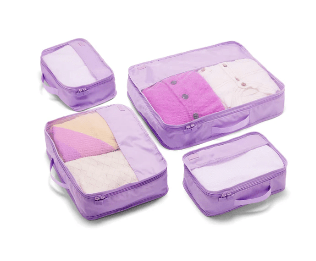 Luggage Organiser 4 Pack - Lilac | Lapoche | Travel Accessories | Thirty 16 Williamstown