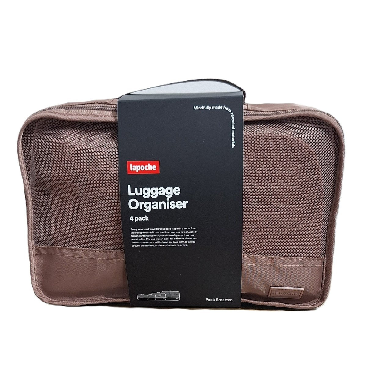Luggage Organiser 4 Pack - Mocha | Lapoche | Travel Accessories | Thirty 16 Williamstown