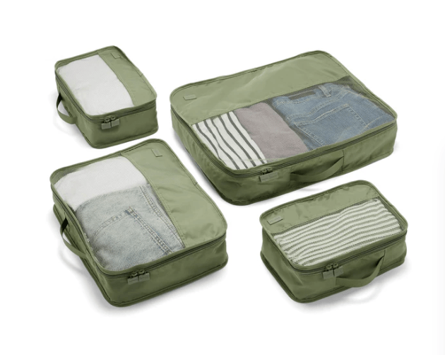 Luggage Organiser 4 Pack - Olive | Lapoche | Travel Accessories | Thirty 16 Williamstown