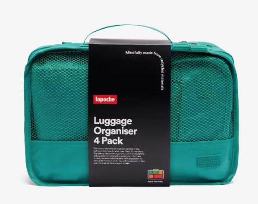 Luggage Organiser 4 Pack - Spruce | Lapoche | Travel Accessories | Thirty 16 Williamstown