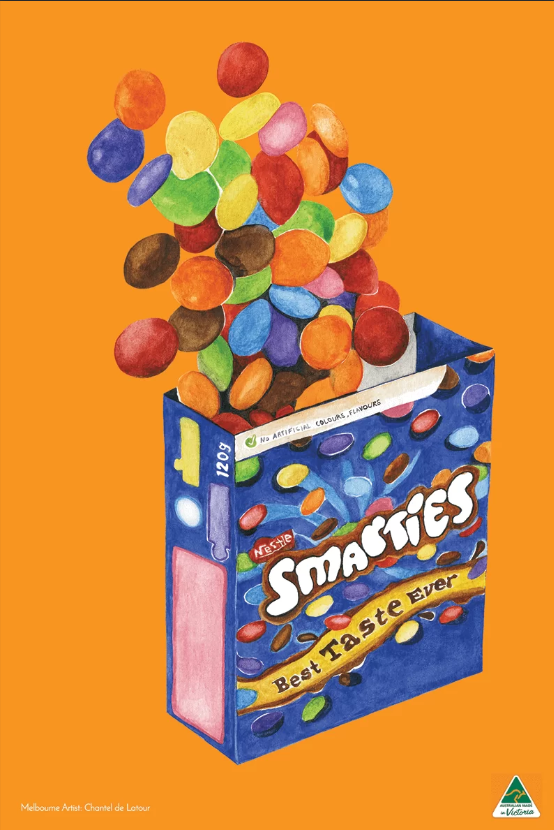Luxury Non Smear Tea Towel - Smarties Orange | KE Design | Aprons, Mitts & Tea Towels | Thirty 16 Williamstown