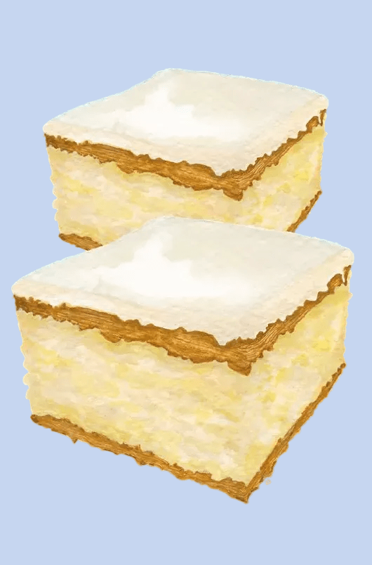 Luxury Non Smear Tea Towel - Vanilla Slice Lt Blue | KE Design | Aprons, Mitts & Tea Towels | Thirty 16 Williamstown