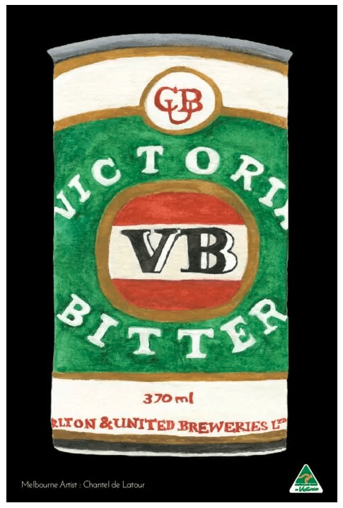 Luxury Non Smear Tea Towel - VB Black | KE Design | Aprons, Mitts & Tea Towels | Thirty 16 Williamstown