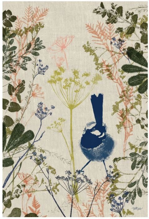 Luxury Non Smear Tea Towel - Wren | KE Design | Aprons, Mitts & Tea Towels | Thirty 16 Williamstown