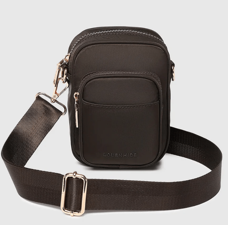 Lyla Phone Bag - Chocolate | Louenhide | Handbags | Thirty 16 Williamstown
