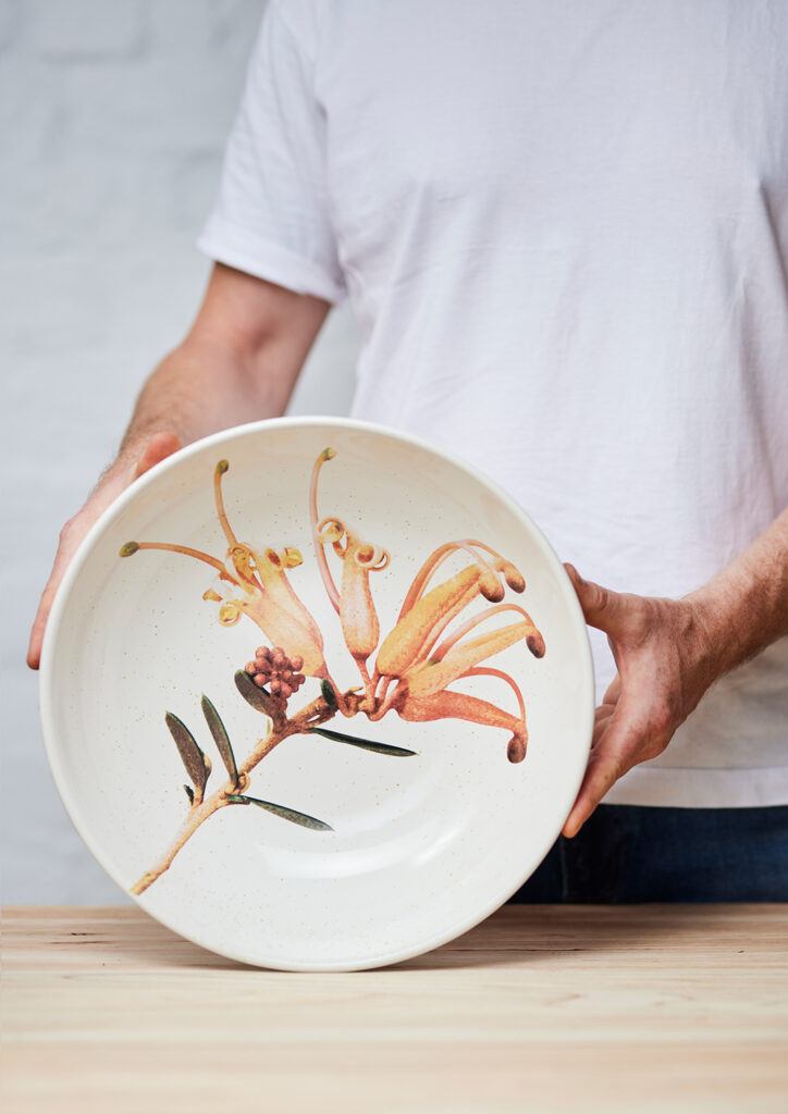 Macro Botanics Bowl Large - Grevillea Apricot Charm | Angus & Celeste | Serving Ware | Thirty 16 Williamstown