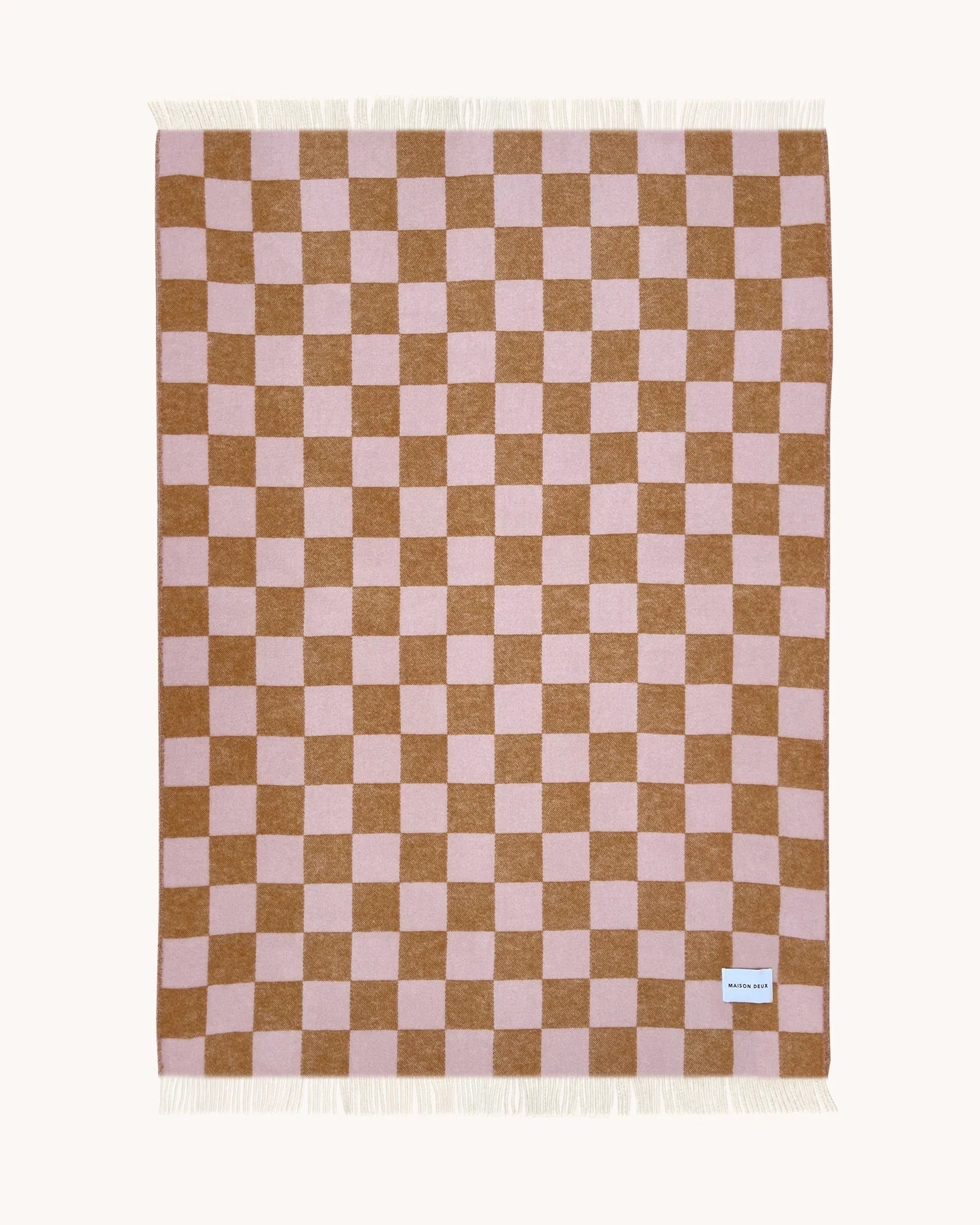 Checkerboard Blanket - Terra Pink