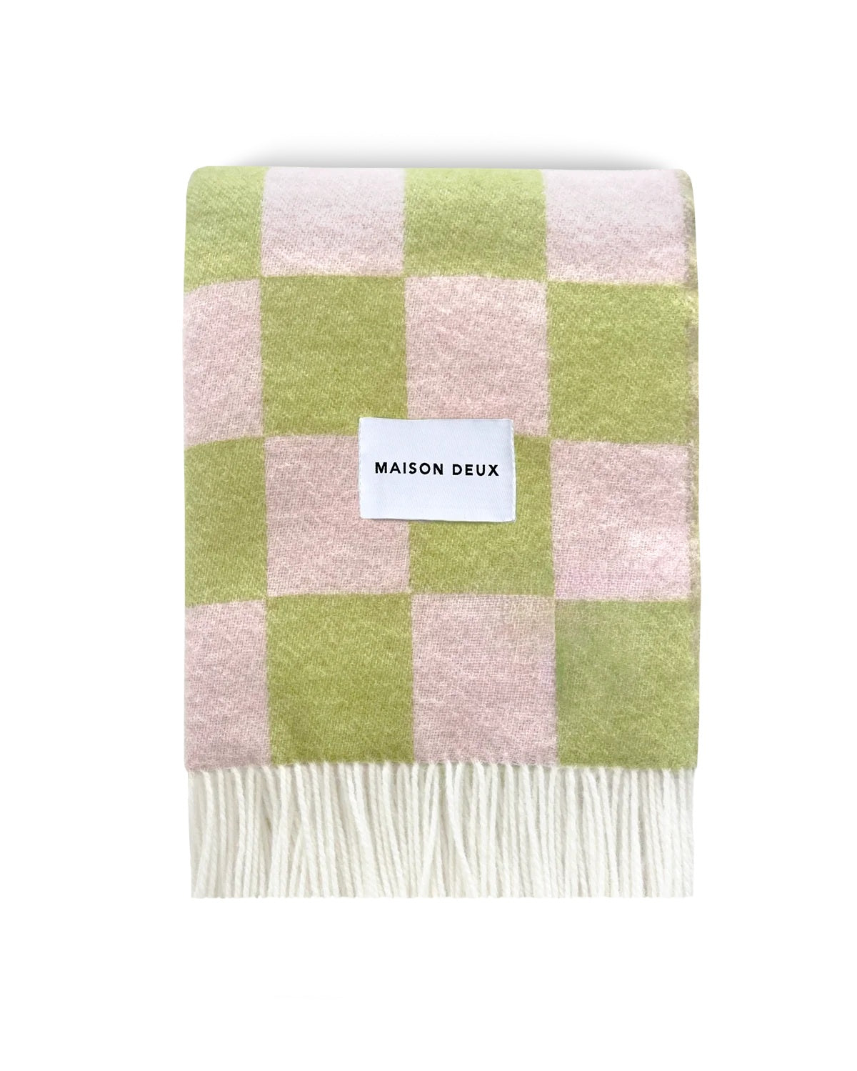 Checkerboard Blanket - Kiwi Pink