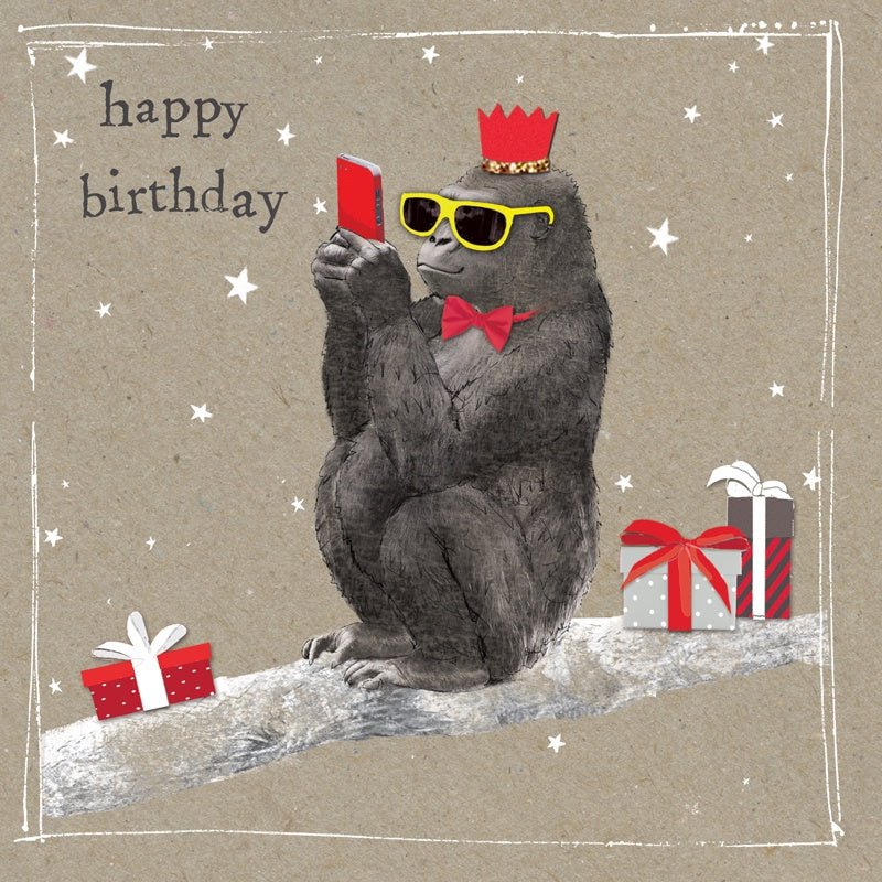 Male Birthday - Texting Monkey | Hammond Gower | Greeting Cards | Thirty 16 Williamstown