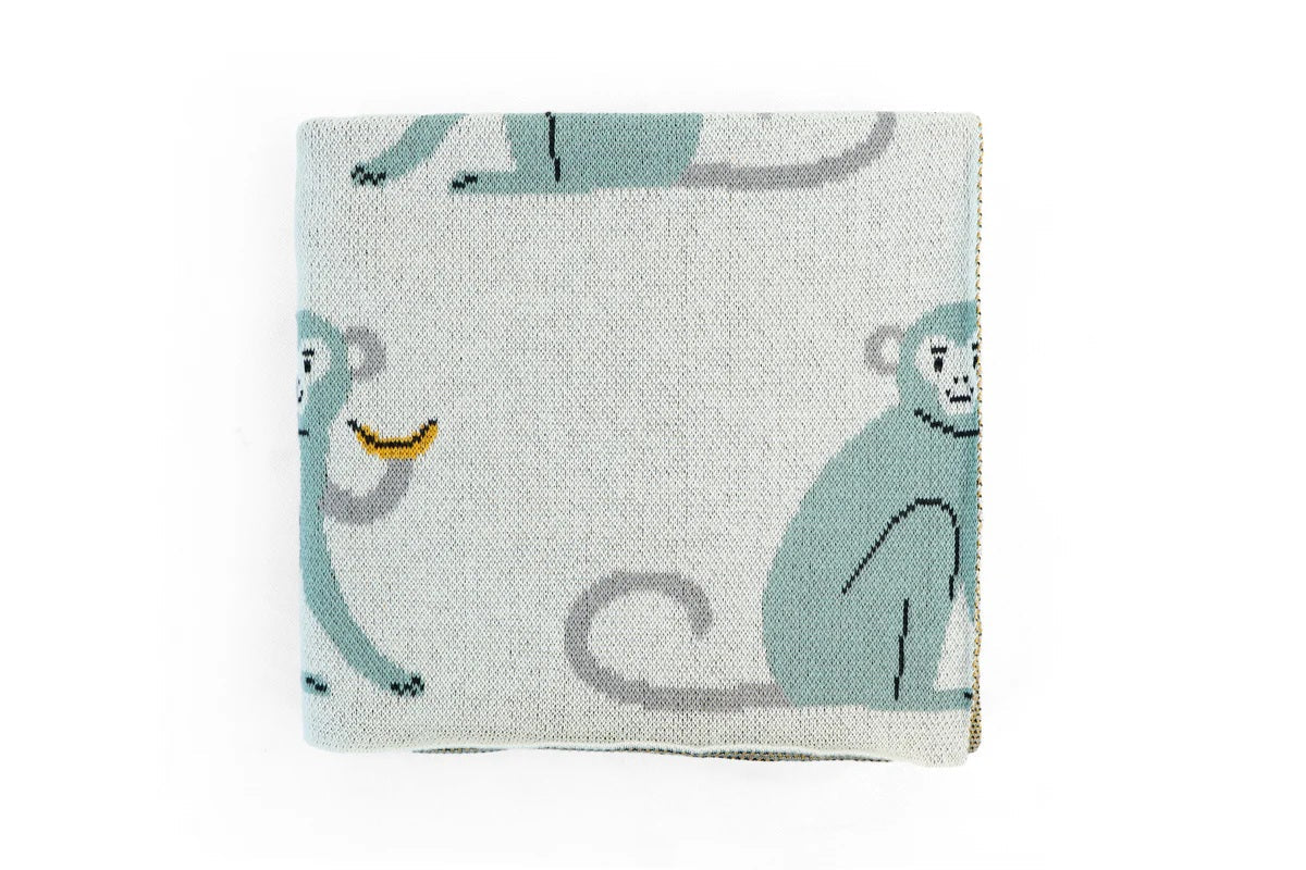 Max Monkey Blanket | Di Lusso Living | Bedding, Blankets & Swaddles | Thirty 16 Williamstown