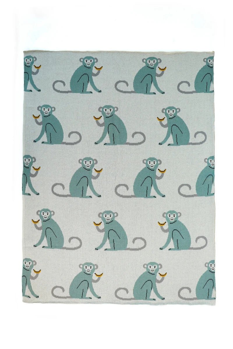 Max Monkey Blanket | Di Lusso Living | Bedding, Blankets & Swaddles | Thirty 16 Williamstown
