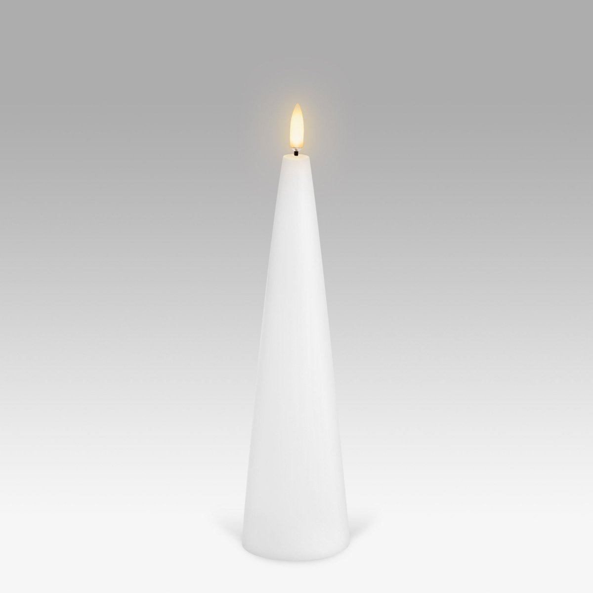 Medium Cone Flameless Candle (5.8 x 21.5cm) | Uyuni | Flameless Candles | Thirty 16 Williamstown