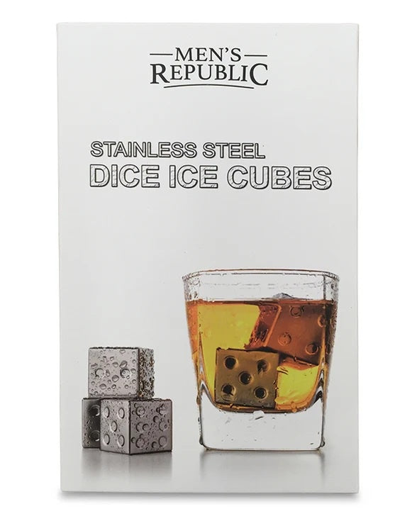 Stainless Steel Dice Ice Cubes