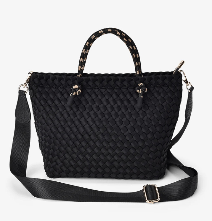 Michigan Tote - Black Neo Plait | Elms + King | Handbags | Thirty 16 Williamstown