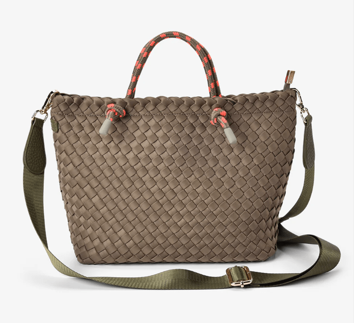 Michigan Tote - Khaki Neo Plait | Elms + King | Handbags | Thirty 16 Williamstown