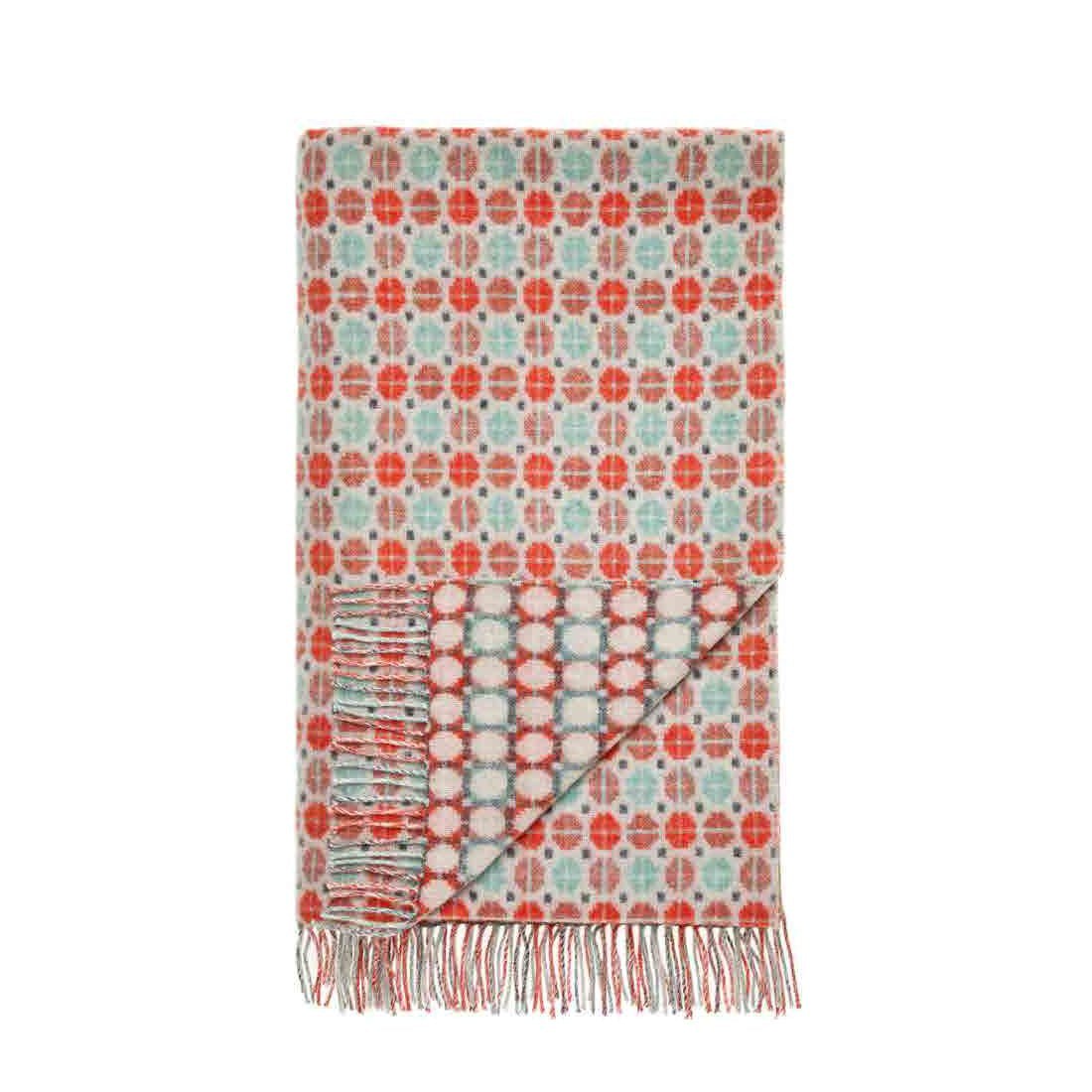 Milan Throw – Coral /Mint | Bronte By Moon | Throws & Rugs | Thirty 16 Williamstown