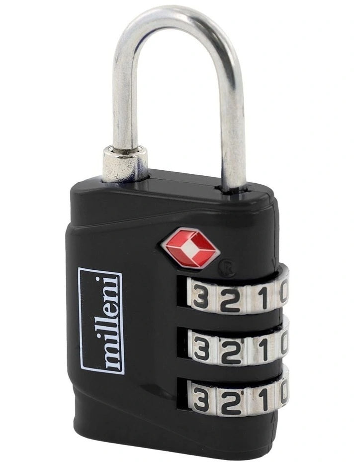 Travel TSA Combination Lock - Black