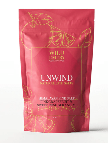 Mini Natural Bath Salts - UNWIND | Wild Emery | Bath & Body | Thirty 16 Williamstown