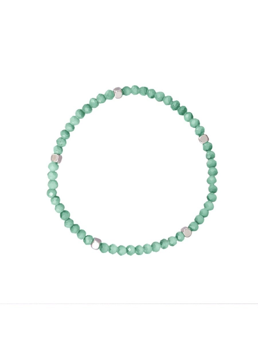Mint Beaded Trinity Bracelet | Tiger Tree | Jewellery | Thirty 16 Williamstown