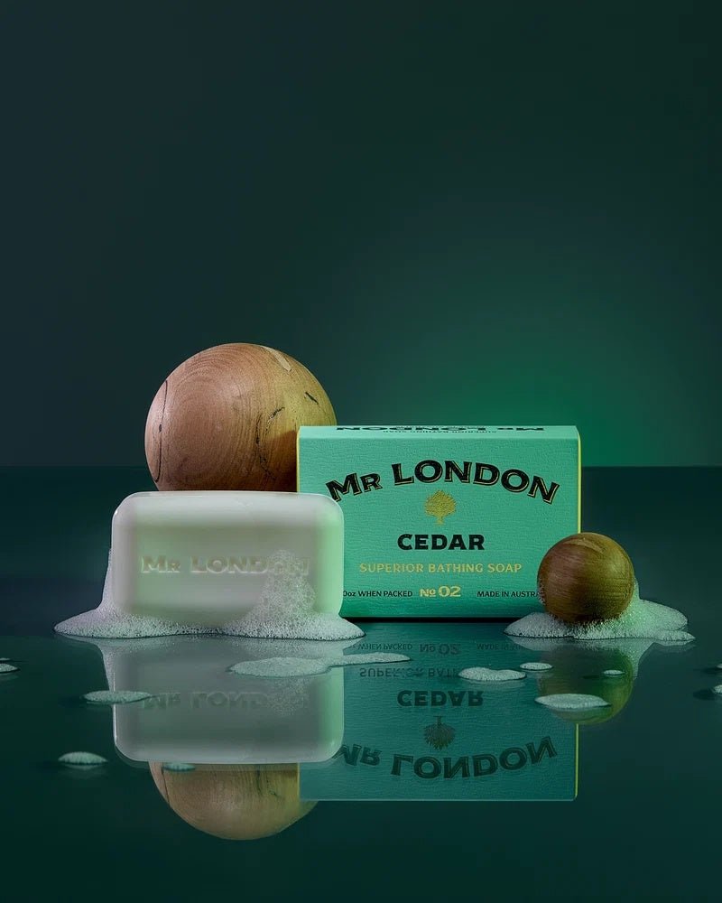 Mr London - Cedar Soap | Wavertree & London | Men's Grooming & Toiletry Bags | Thirty 16 Williamstown