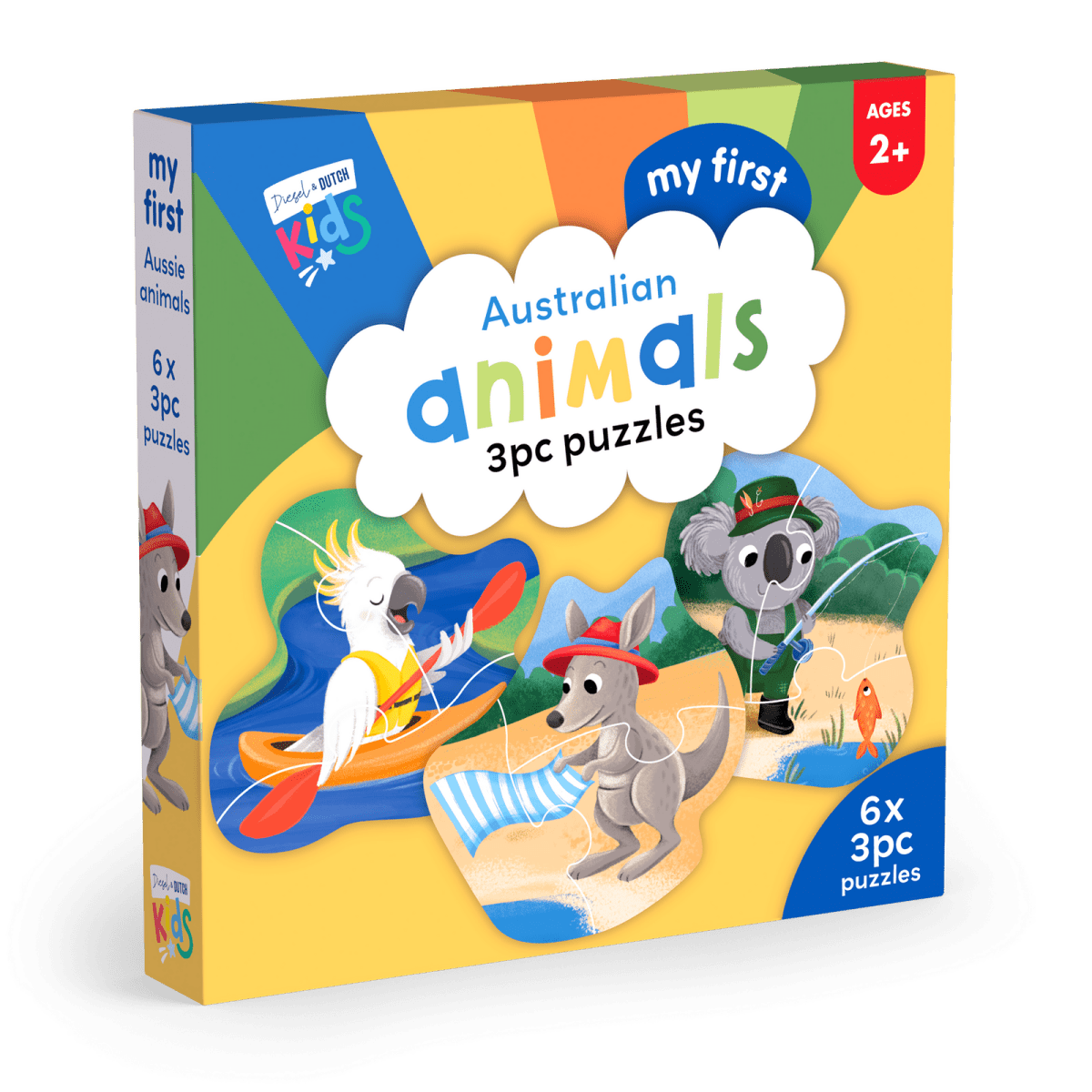 My First 3pc Puzzles: Australian Animals | Diesel & Dutch | Toddler Puzzles & Games | Thirty 16 Williamstown