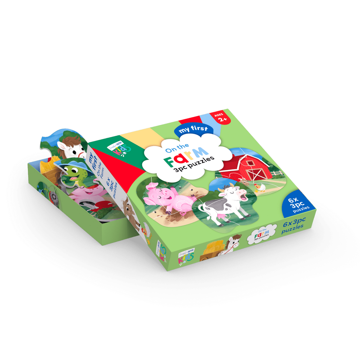 My First 3pc Puzzles: On the Farm | Diesel &amp; Dutch | Toddler Puzzles &amp; Games | Thirty 16 Williamstown
