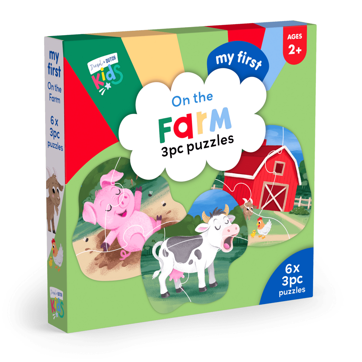 My First 3pc Puzzles: On the Farm | Diesel & Dutch | Toddler Puzzles & Games | Thirty 16 Williamstown