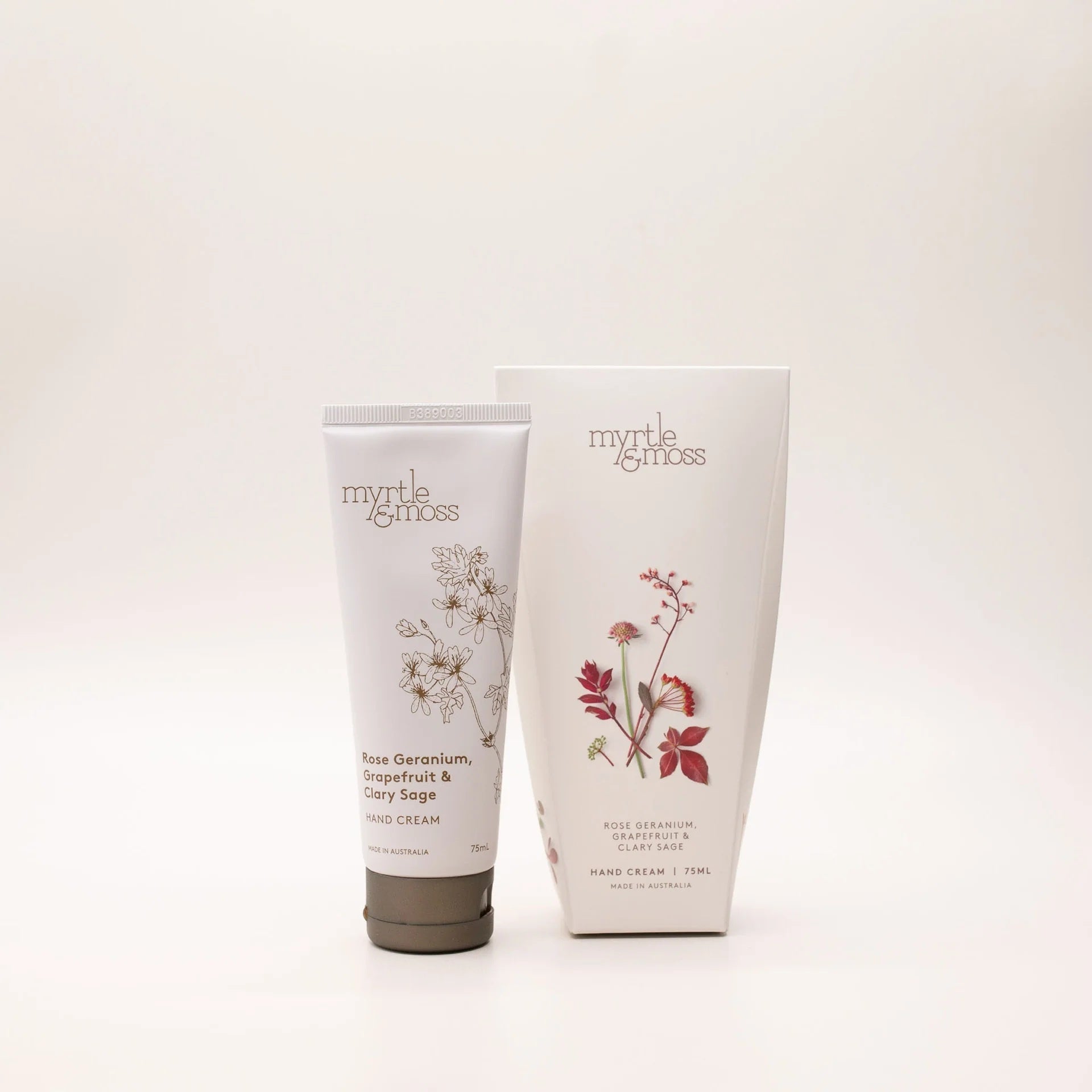 Hand Cream Large 75ml -  Rose Geranium, Grapefruit &amp; Clary Sage