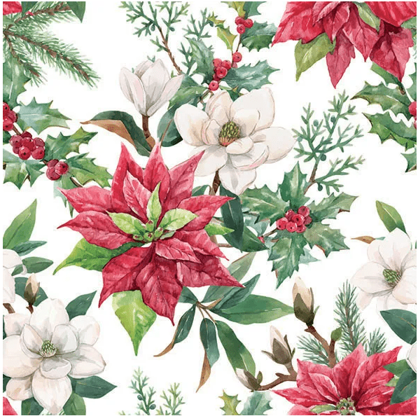 Napkins Luncheon - Christmas Florals | Ambiente | Tableware | Thirty 16 Williamstown