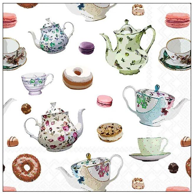 Napkins Luncheon - Classic Tea Pots | Ambiente | Tableware | Thirty 16 Williamstown