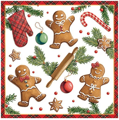 Napkins Luncheon - Gingerbread Cookies | Ambiente | Tableware | Thirty 16 Williamstown