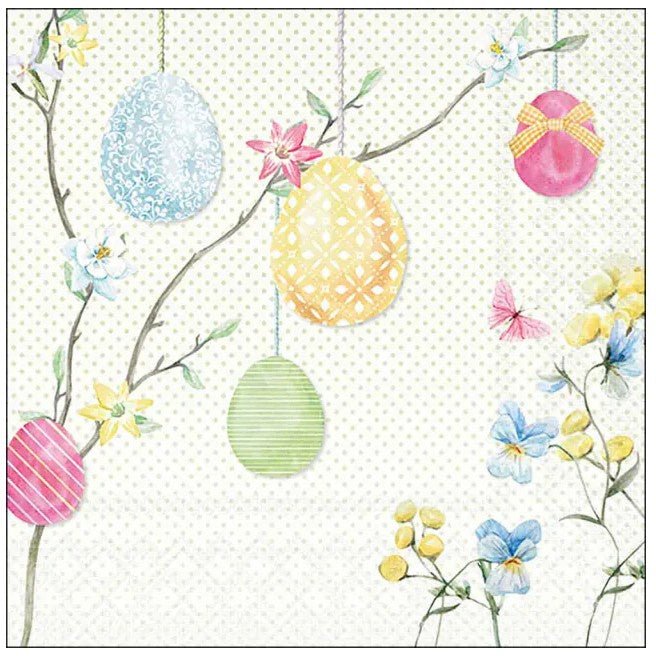 Napkins Luncheon - Hanging Eggs | Ambiente | Tableware | Thirty 16 Williamstown