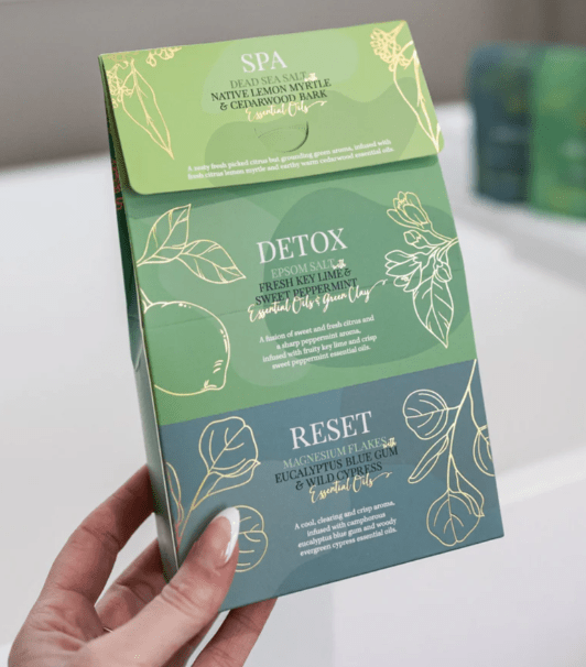 Natural Bath Salts Three Pack - Refreshing | Wild Emery | Bath & Body | Thirty 16 Williamstown