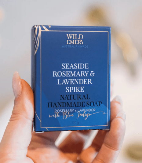 Natural Handmade Soap - Seaside Rosemary & Lavender Spike | Wild Emery | Bath & Body | Thirty 16 Williamstown