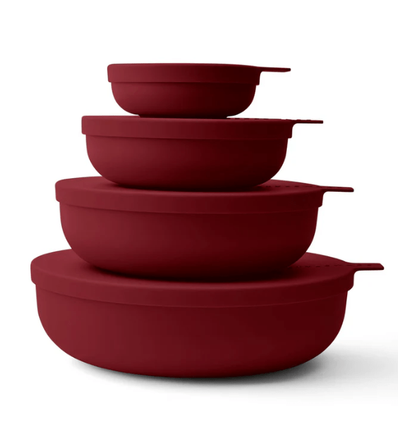 Nesting Bowl 4 Piece - Merlot | Styleware | Serving Ware | Thirty 16 Williamstown