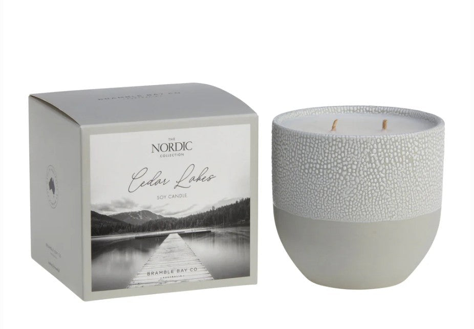 Nordic 400g Candle - Cedar Lakes | Bramble Bay | Home Fragrances | Thirty 16 Williamstown