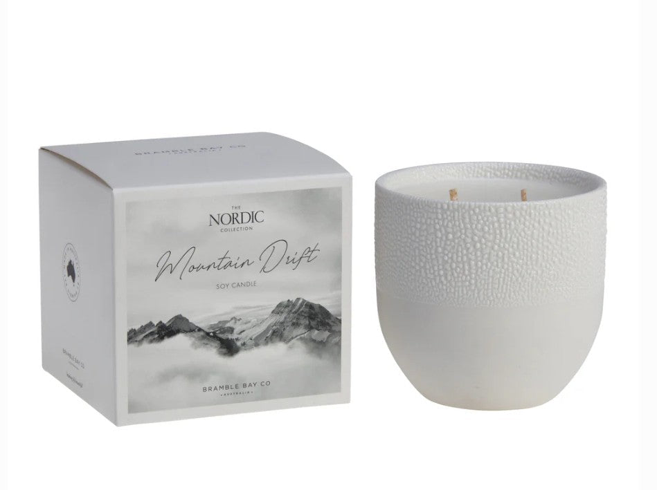 Nordic 400g Candle - Mountain Drift | Bramble Bay | Home Fragrances | Thirty 16 Williamstown