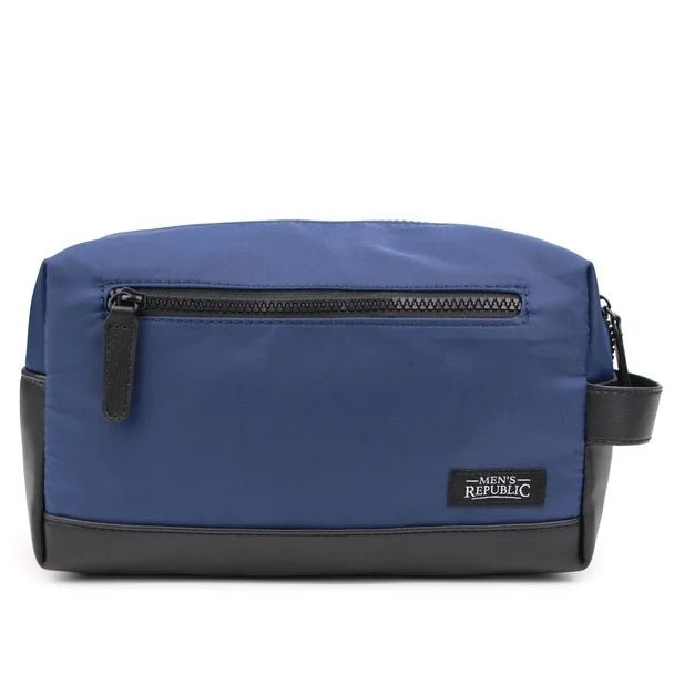 Nylon Toiletry Bag - Navy Blue | Men's Republic | Men's Grooming & Toiletry Bags | Thirty 16 Williamstown