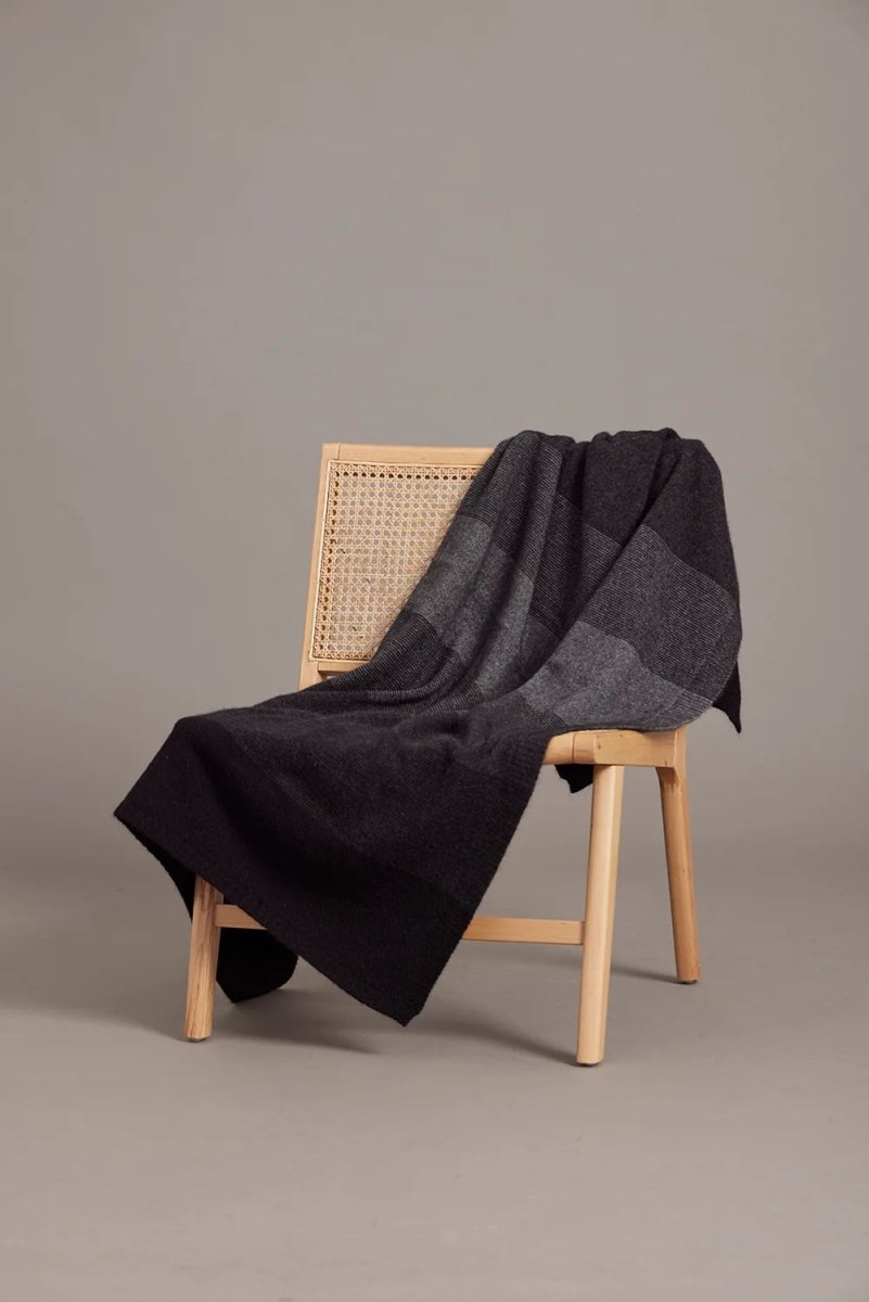 Ombre Throw - Monochrome | McDonald Textiles | Throws & Rugs | Thirty 16 Williamstown