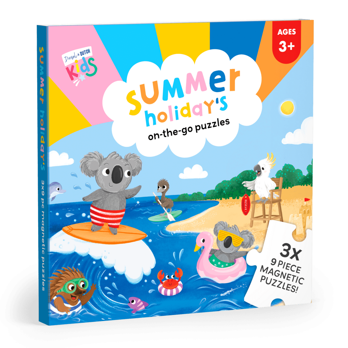 On The Go Magnetic Puzzles: Summer Holidays | Diesel & Dutch | Toddler Puzzles & Games | Thirty 16 Williamstown