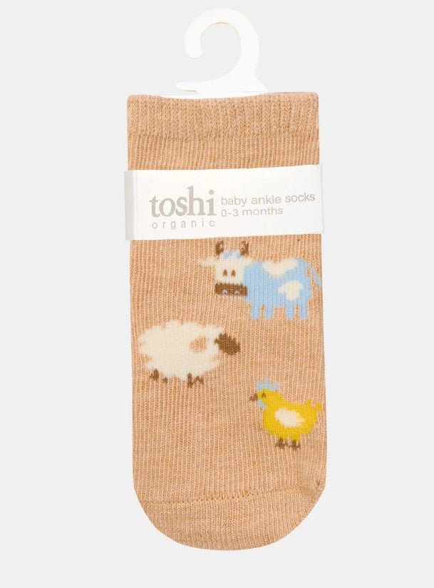 Organic Baby Socks - Farm Buddies | Toshi | Baby & Toddler Socks & Tights | Thirty 16 Williamstown