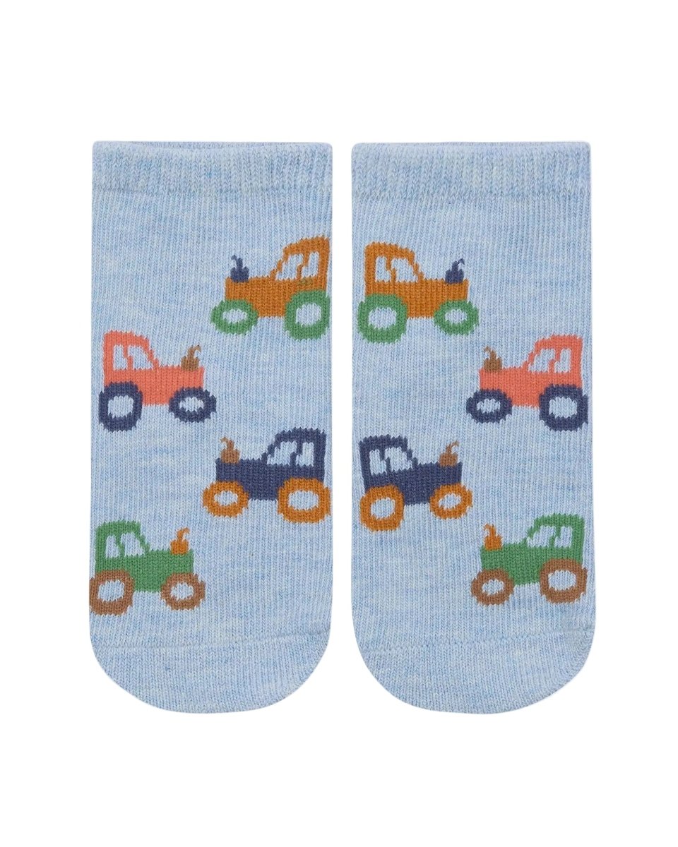 Organic Baby Socks - Tiny Tractors | Toshi | Baby &amp; Toddler Socks &amp; Tights | Thirty 16 Williamstown
