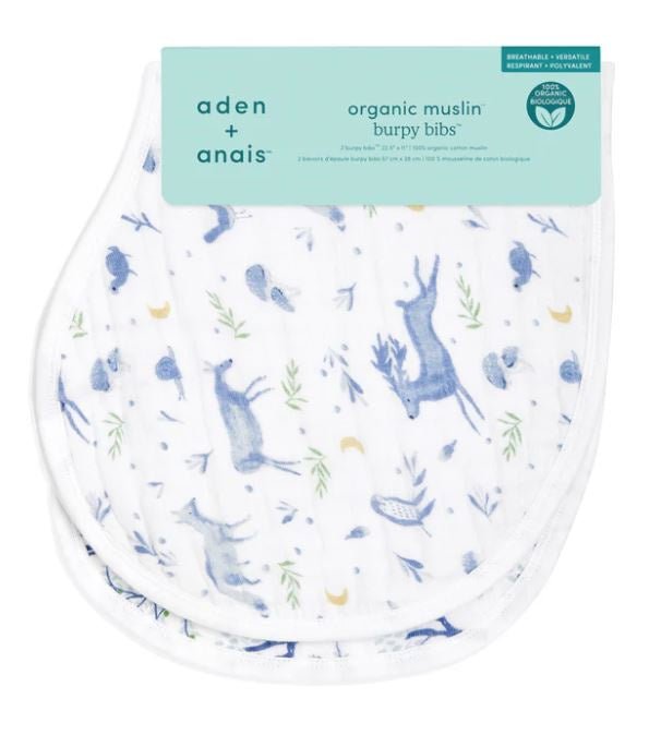 Organic Burpy Bibs 2 Pack - Outdoors | Aden+Anais | Bibs & Bandana Bibs | Thirty 16 Williamstown