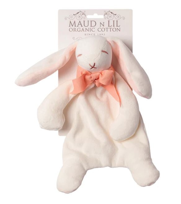 Organic Cotton Bunny Comforter Toy - Pink | Maud N Lil | Comforters &amp; Teethers | Thirty 16 Williamstown