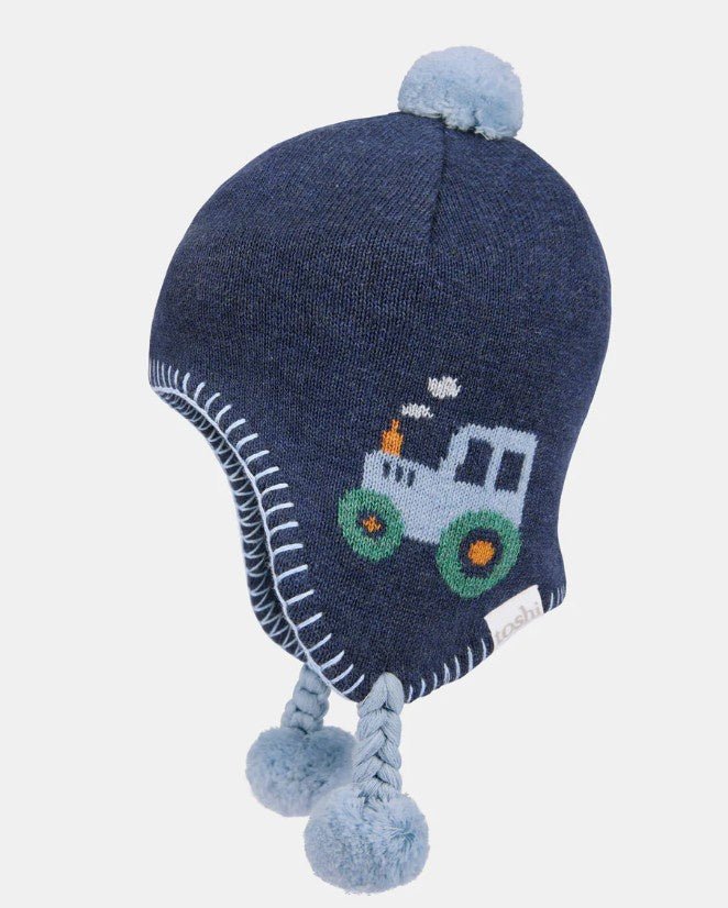 Organic Earmuff Mystical - Tiny Tractors | Toshi | Baby & Toddler Beanies | Thirty 16 Williamstown