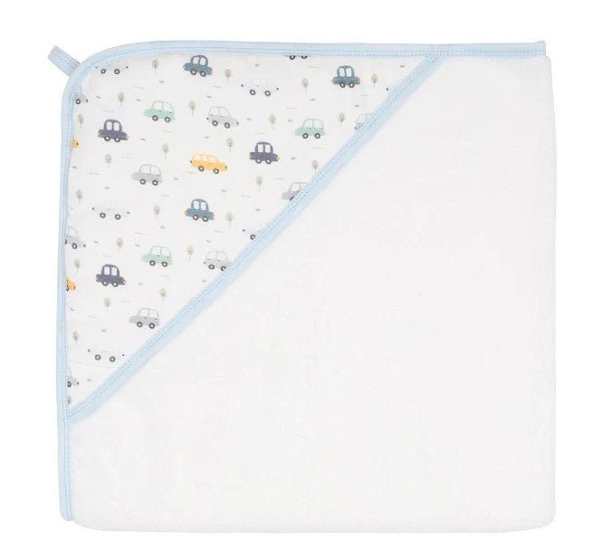 Organic Hooded Towel - Beep Beep | All 4 Ella | Bath Time | Thirty 16 Williamstown